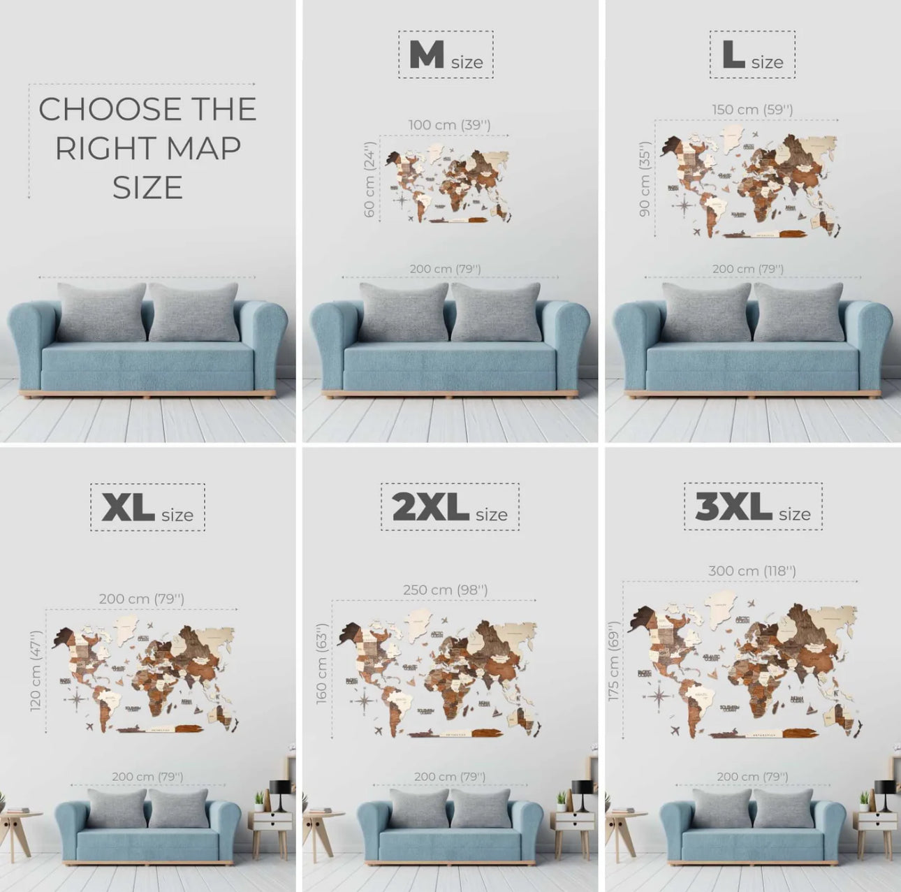 3D Mapa decorativo Multicolor em Madeira 100% natural com oferta de placa com pins de bandeiras de todos os países do mundo por tempo limitado! ⏳